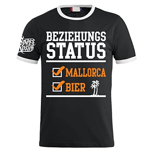 Herren Jungs T-Shirt Beziehungsstatus Malle Mallorca und Bier von Spaß Kostet