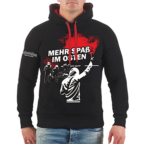 Herren Kapuzenpullover Hoodie Ostdeutschland Mehr Spaß im Osten Größe M - 5XL von Spaß Kostet