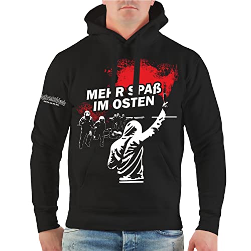Herren Kapuzenpullover Hoodie Ostdeutschland Mehr Spaß im Osten Größe M - 5XL von Spaß Kostet