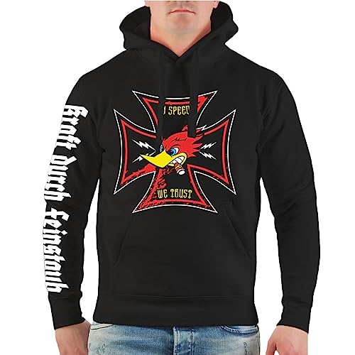 Herren Kapuzenpullover Hoodie Racing Team In Speed we Trust Größe M - 5XL von Spaß Kostet