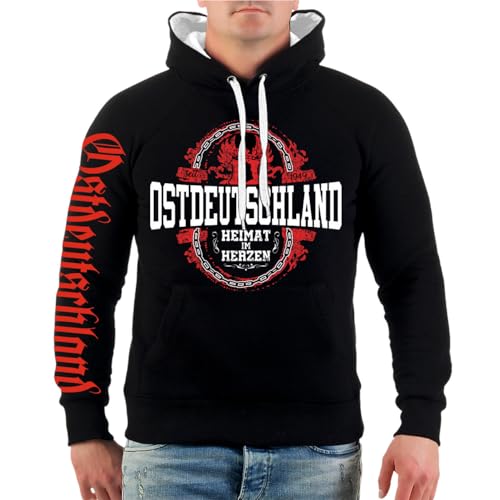 Herren Kapuzenpullover Ostdeutschland Heimat im Herzen DDR unser Osten Jungs von Spaß Kostet