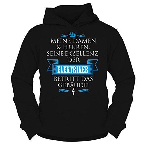 Herren Kapuzenpullover Seine Exzellenz DER Elektriker Sprüche von Spaß Kostet