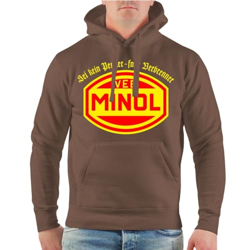 Herren Kapuzenpullover VEB Minol Fahr Verbrenner IFA NVA DDR Osten Ossi von Spaß Kostet