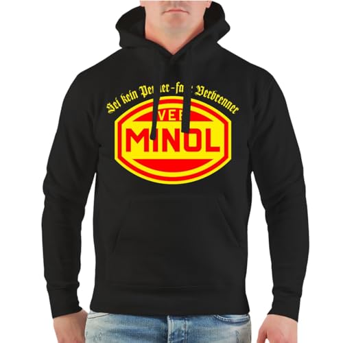 Herren Kapuzenpullover VEB Minol Fahr Verbrenner IFA NVA DDR Osten Ossi von Spaß Kostet