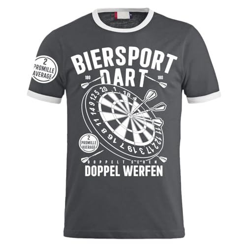 Herren Männer T-Shirt Dart 2 Promille Trikot S bis 8XL softdart steeldart von Spaß Kostet