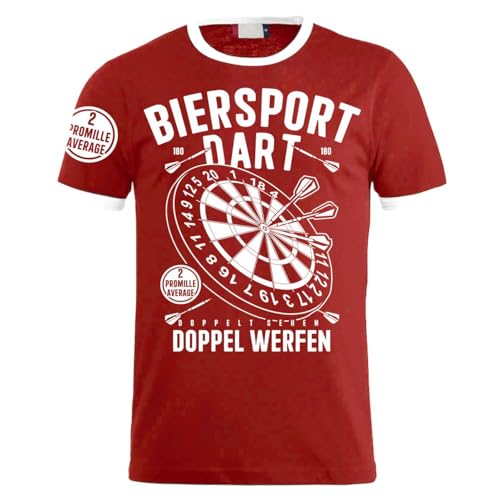 Herren Männer T-Shirt Dart 2 Promille Trikot S bis 8XL softdart steeldart von Spaß Kostet