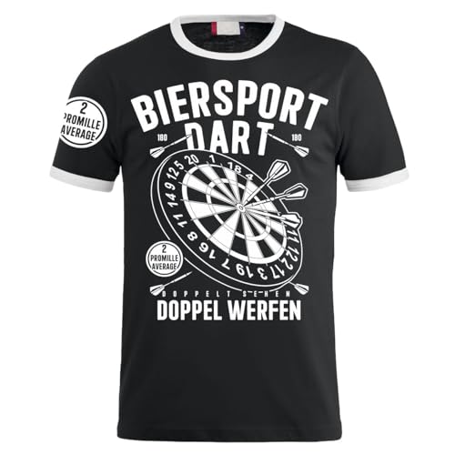 Herren Männer T-Shirt Dart 2 Promille Trikot S bis 8XL softdart steeldart von Spaß Kostet