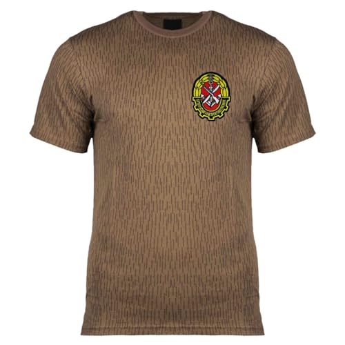 Herren NVA T-Shirt Strichtarn AUFNÄHER Gesellschaft für Sport & Technik Größe M bis 4XL von Spaß Kostet
