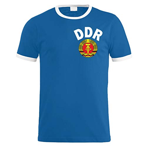 Herren T-Shirt DDR National Trikot Team Ostdeutschland Osten NVA 1974 FDJ von Spaß Kostet