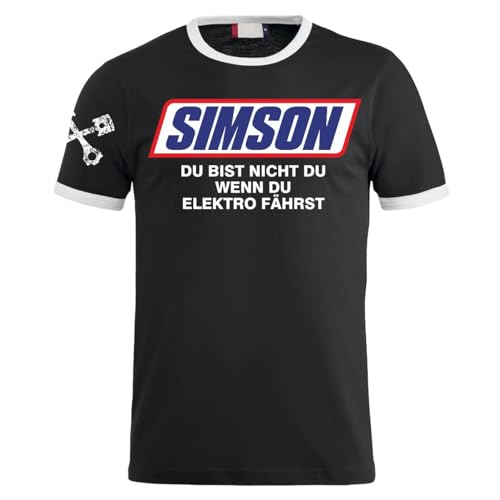 Herren T-Shirt Simson Du bist Nicht du wenn du Elektro fährst Funshirt Größe S bis 5XL von Spaß Kostet