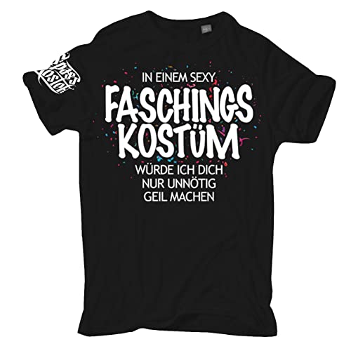 Herren T-Shirt dezentes Faschingskostüm sprüche witzig Fun Karneval Spruch von Spaß Kostet