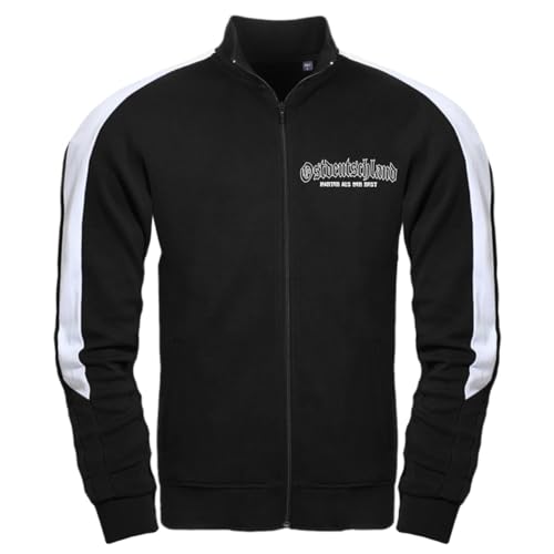 Männer Trainingsjacke (Rückendruck) Ostdeutschland Mehr Spaß im Osten Pyrotechnik von Spaß Kostet