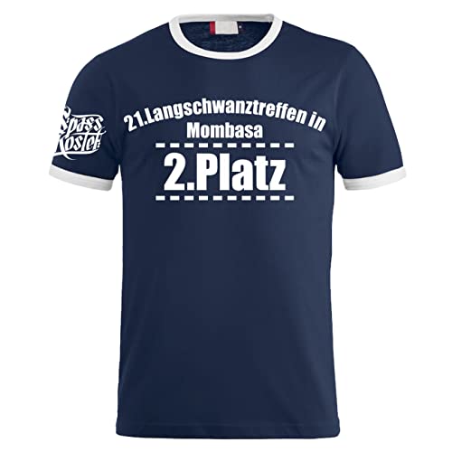 Herren Tshirt lustige Fun Sprüche Langschwanztreffen Mombasa Größe S - 5XL von Spaß Kostet