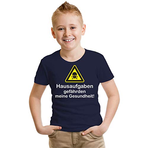 Jungen Mädchen Tshirt Hausaufgaben gefährden Meine Gesundheit Schule Sprüche von Spaß Kostet