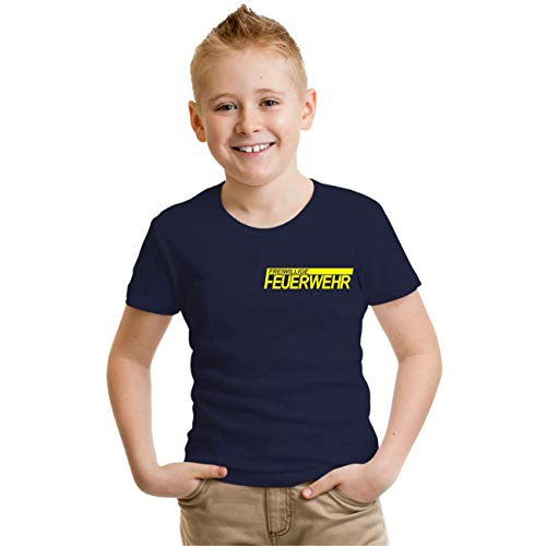 Jungen und Mädchen T-Shirt FFW Freiwillige Feuerwehr von Spaß Kostet