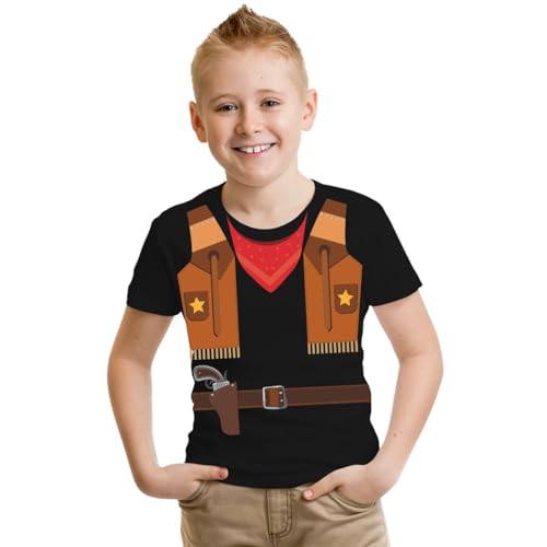 Kinder T-Shirt Cowboy Jungs Junge Kostüme Größe 98 bis 128 Fasching Karneval Kinder T-Shirt Cowboy Jungs Junge Kostüme Größe 98 bis 128 Fasching Karneval von Spaß Kostet