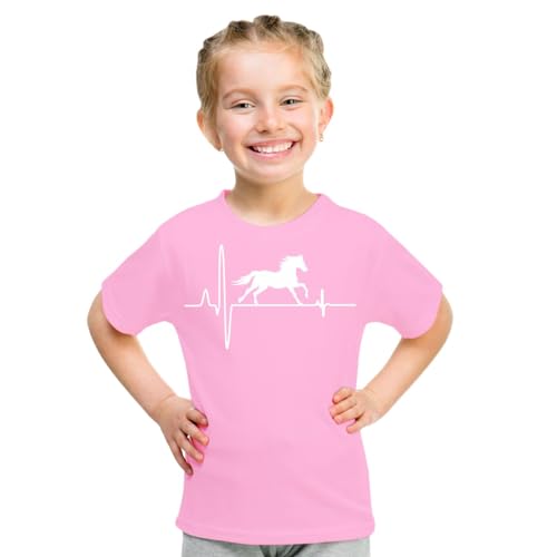 Kinder T-Shirt Pferde Motiv Lebensgefühl Größe 86-164 von Spaß Kostet