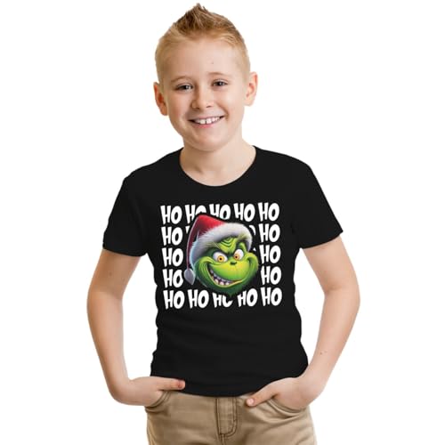 Kinder T-Shirt Weihnachten Motiv mit lustigen Grinch Mädchen Jungen Funshirts von Spaß Kostet