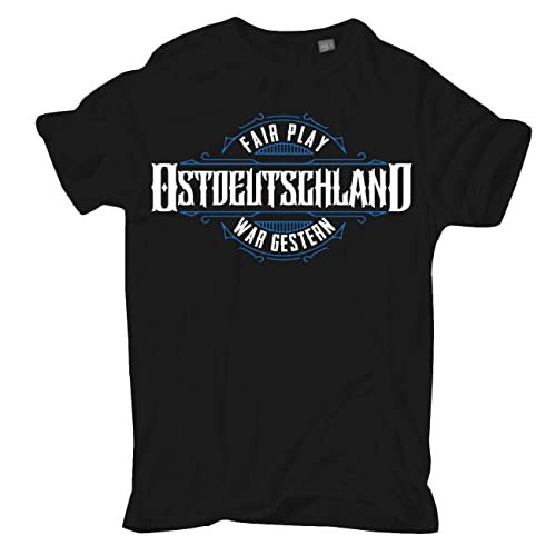 Männer T-Shirt Ostdeutschland Der Osten bleibt Hart (mit Rückendruck) Größe S - 5XL von Spaß Kostet