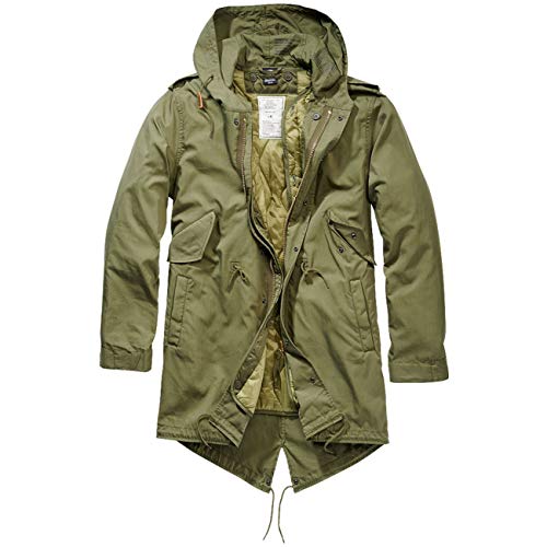 Männer US Parka Oliv Army Style Armee Jacke Winterjacke Feldjacke Größe S bis 5XL von Spaß Kostet