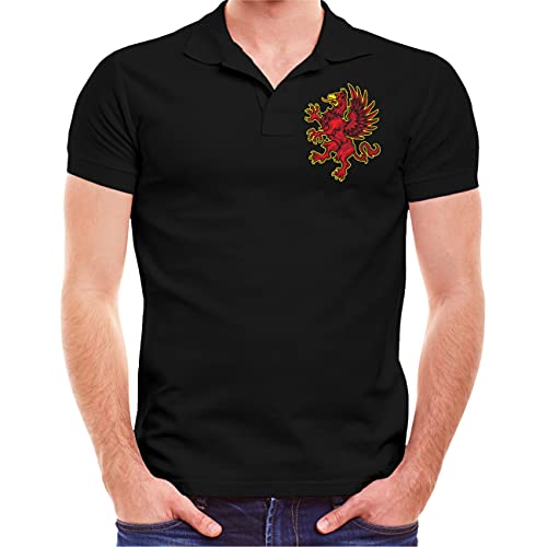 Männer und Herren Polo Shirt Pommern (mit Rückendruck) Größe S - 5XL von Spaß Kostet