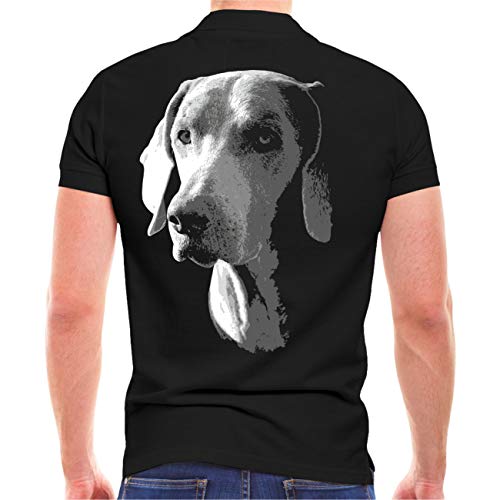 Männer und Herren Polo Shirt Weimaraner (mit Rückendruck) von Spaß Kostet
