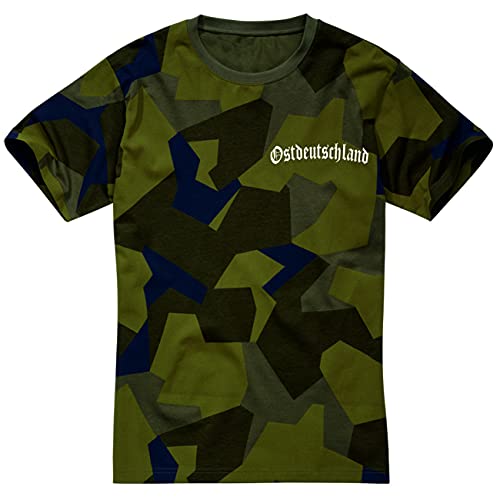 Männer und Herren Tarn T-Shirt Camouflage Ostdeutschland Dezente Härte Größe S - 7XL von Spaß Kostet