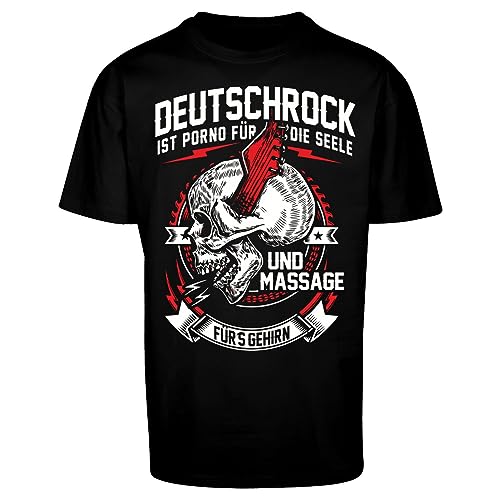 Oversize T-Shirt Deutschrock Porno für die Seele S bis 5XL von Spaß Kostet