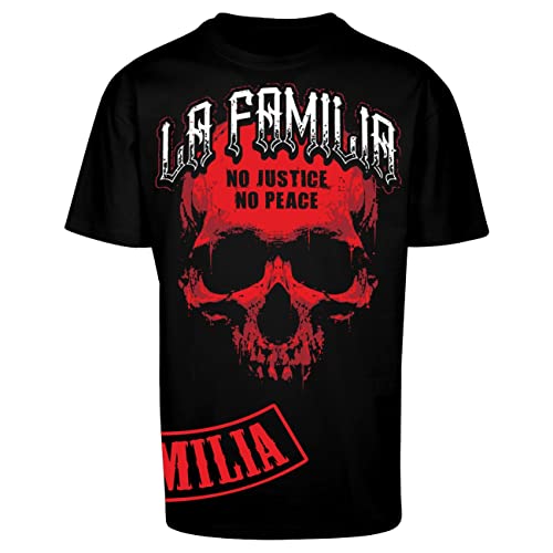 Oversize T-Shirt La Familia FCK No Justice No Peace S bis 5XL von Spaß Kostet