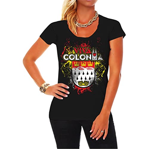 Partner Tshirt Mama Damen Sohn Tochter Jungs Mädchen Köln Viva Colonia von Spaß Kostet