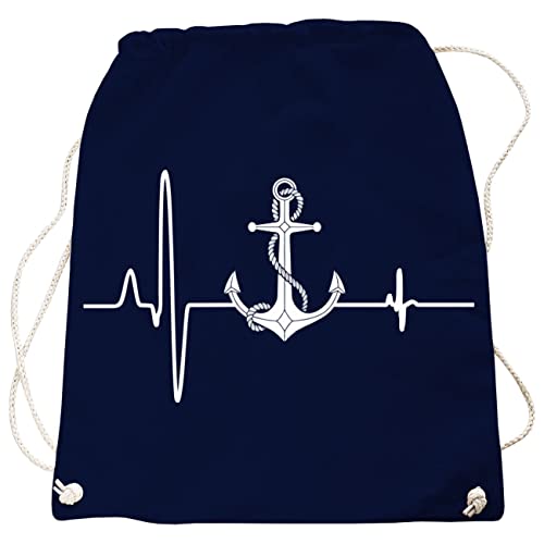 Rucksack Beutel Tasche Meer Anker Motiv Ostee Nordsee Design in vielen Farben von Spaß Kostet