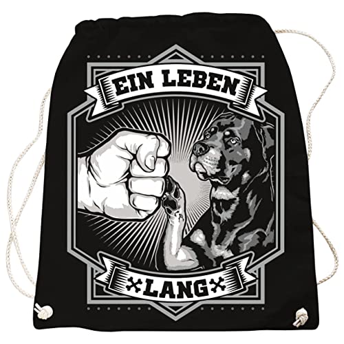 Rucksack Tasche Bag Rottweiler Motiv Design als Gassi Beutel von Spaß Kostet