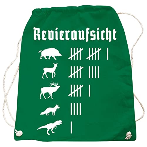 Rucksack Tasche Beutel Jäger Revieraufsicht Waidmannsheil Motiv in vielen Farben von Spaß Kostet