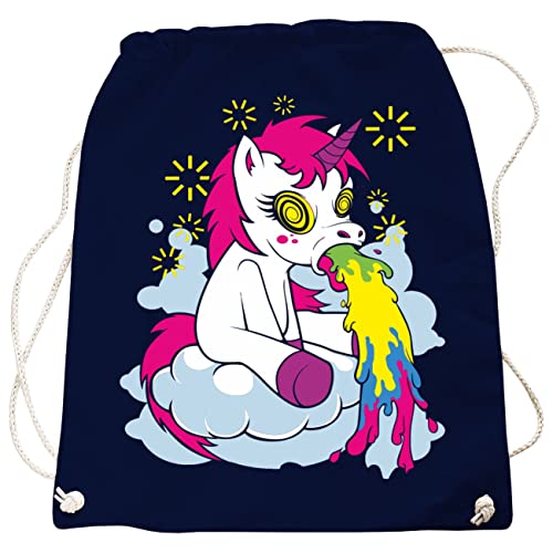 Rucksack Tasche Beutel Kotzendes Einhorn Unicorn Bag als Fun Motiv von Spaß Kostet