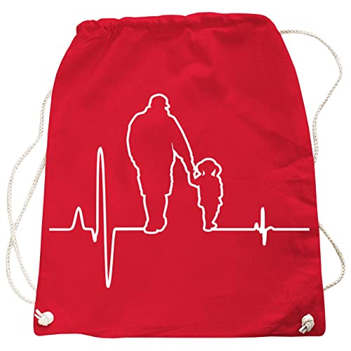 Rucksack Tasche Papa und Tochter Motiv in vielen Farben Vater Gym Bags von Spaß Kostet
