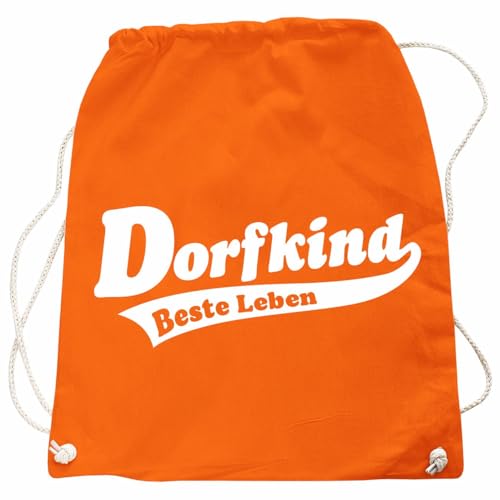 Rucksack Turnbeutel Dorfkind Beste Leben Beutel für den Rücken dorfleben Bio Land von Spaß Kostet