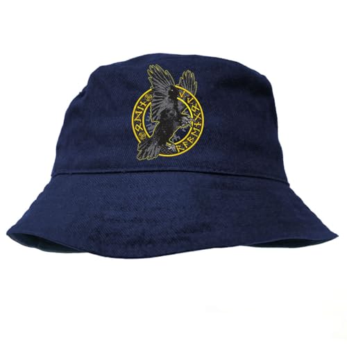Spaß Kostet Anglerhut Bucket hat Odin Rabengott Vikingwear pagan heidentum Wikinger von Spaß Kostet