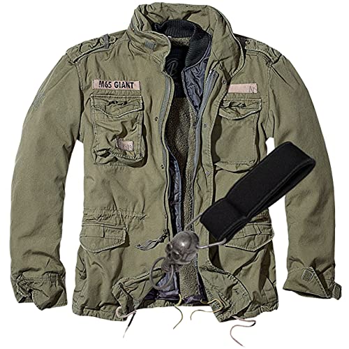 Spaß Kostet Armee Feldjacke Winterjacke mit rausnehmbaren Futter zur Frühlingsjacke M65 Army Tarnjacke Größe S - 7XL von Spaß Kostet