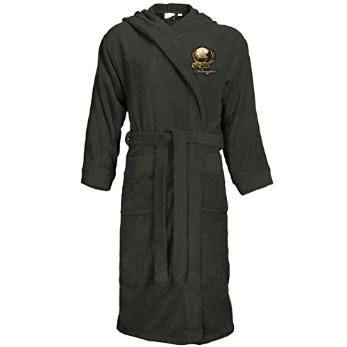 Spaß Kostet Bademantel Frottee mit Kapuze Waidmannsheil Größe S bis XXXL, Größe:S/M, Farbe:dunkelgrau von Spaß Kostet