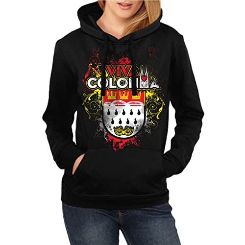 Spaß Kostet Damen Kapuzenpullover Hoodie Köln Viva Colonia Größe XS bis XXL von Spaß Kostet