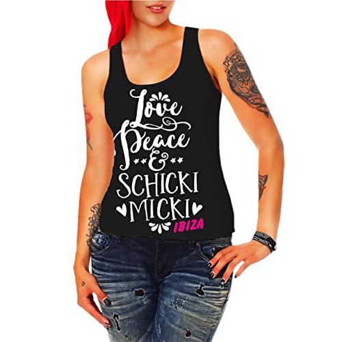 Spaß Kostet Damen Tank Top Ibiza Love Peace & Schicki Micki Größe XS - 3XL von Spaß Kostet