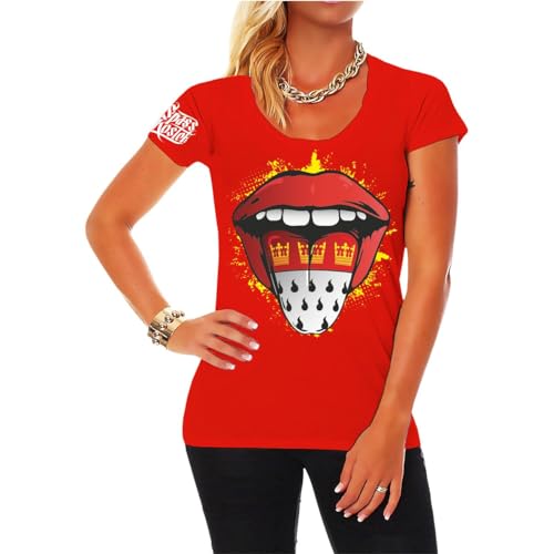 Spaß Kostet Damen Tshirt Kölsche Kölner Karneval Motive Colonia Zunge Größe XS - XXL von Spaß Kostet