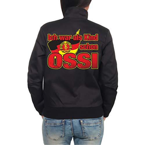 Spaß Kostet Frauen Harrington Jacke Ich war als Kind schon Ossi (mit Rückendruck) Größe XS bis 5XL von Spaß Kostet