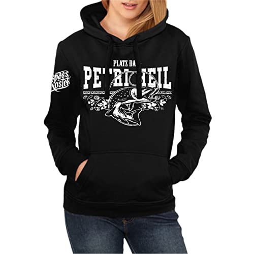Spaß Kostet Frauen Kapuzenpullover Angler Platz da und Petri Heil Größe XS - XXL von Spaß Kostet
