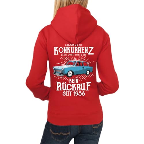 Spaß Kostet Frauen Kapuzenpullover DDR Grüße an die Konkurrenz KEIN RÜCKRUF Größe XS - XXL von Spaß Kostet