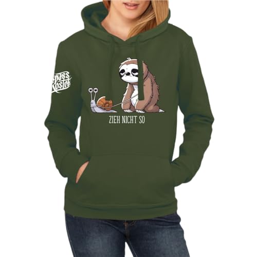 Spaß Kostet Frauen Kapuzenpullover Zieh Nicht so Hoodie lustiges Faultier Motiv Sprüche Größe XS - XXL von Spaß Kostet