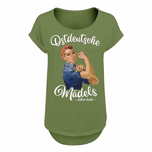 Spaß Kostet Frauen Long Slub Tshirt Ostdeutsche Mädels ziehen durch Größe XS - 5XL von Spaß Kostet