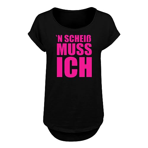Spaß Kostet Frauen Long Slub Tshirt SCHEIß MUSS ICH Pinke Serie Größe XS - 5XL von Spaß Kostet
