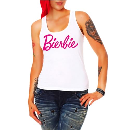 Girls Tank Top Bierbie Party Alkohol Fun Spass trägershirt Frauen Damen Größe XS - 3XL von Spaß Kostet