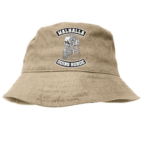 Spaß Kostet Herren Anglerhut Sonnenhut Walhalla Odins Horde Walhalla Patch Vikings von Spaß Kostet